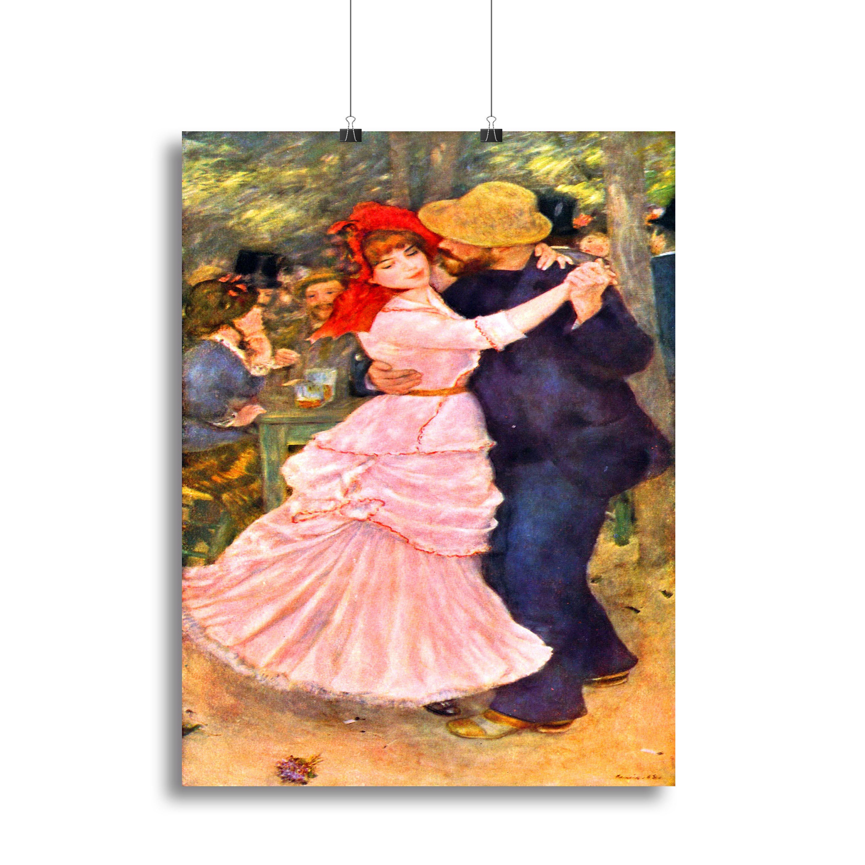 Dance in Bougival by Renoir Canvas Print or Poster - Canvas Art Rocks - 2