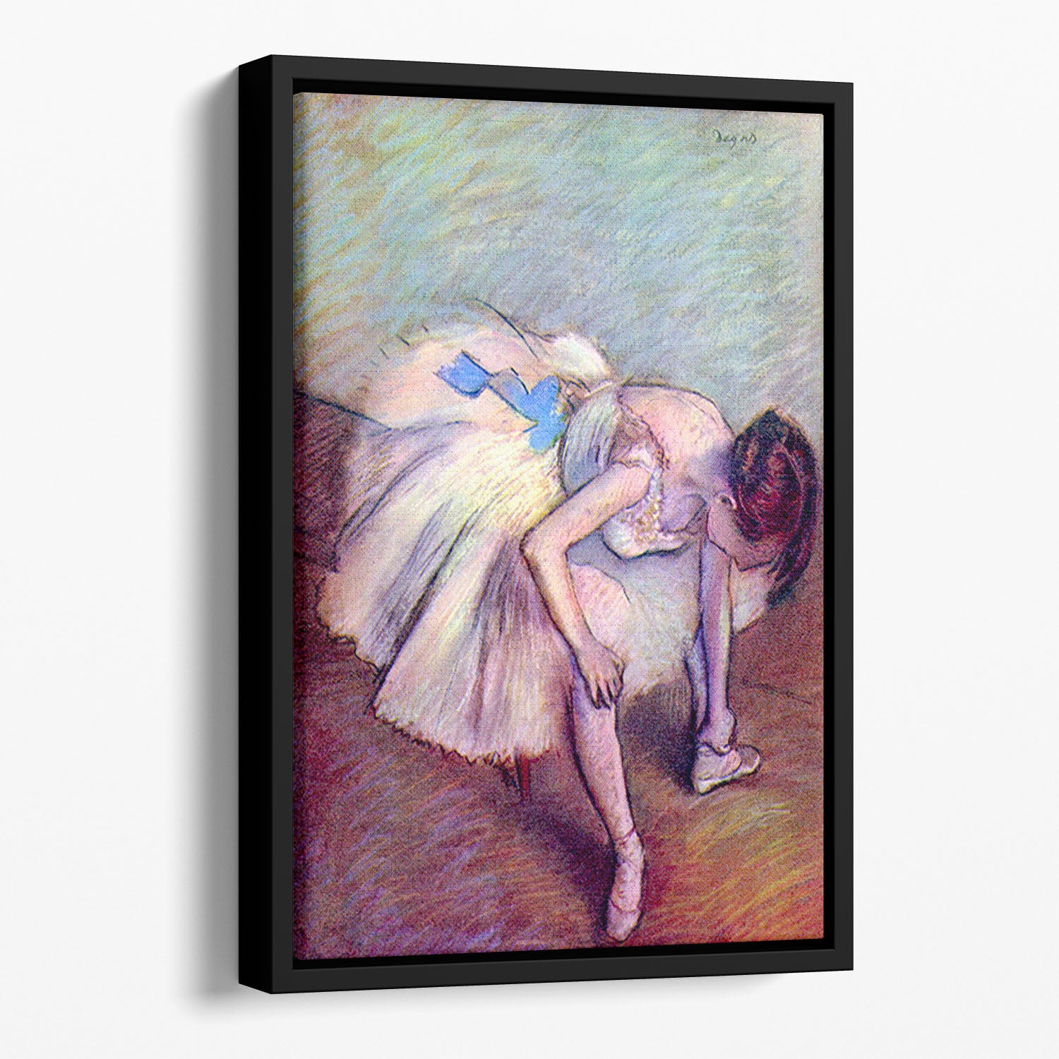 Dancer 2 by Degas Floating Framed Canvas