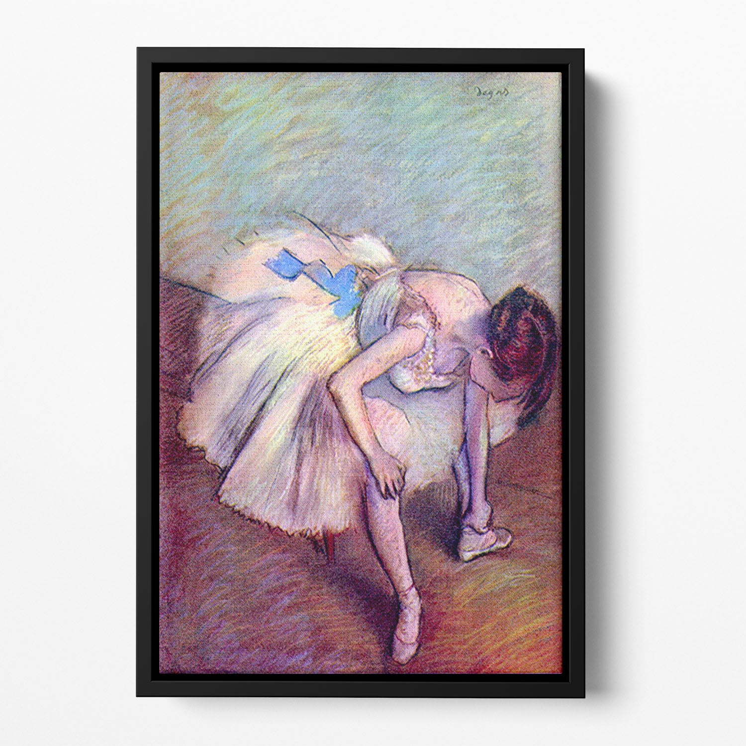 Dancer 2 by Degas Floating Framed Canvas