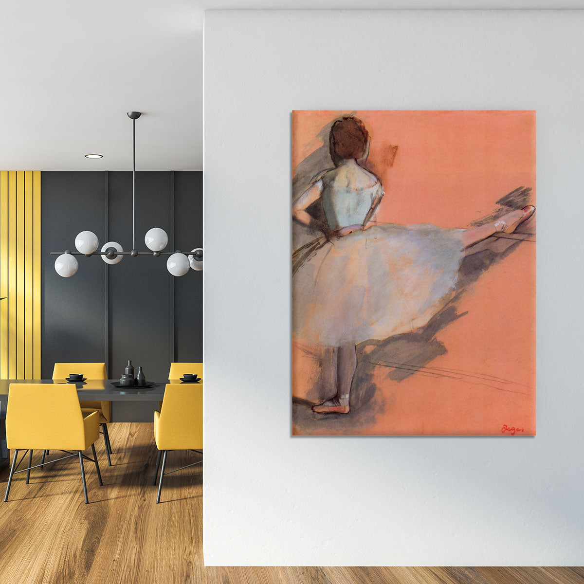 Dancer at the bar 1 by Degas Canvas Print or Poster - Canvas Art Rocks - 4