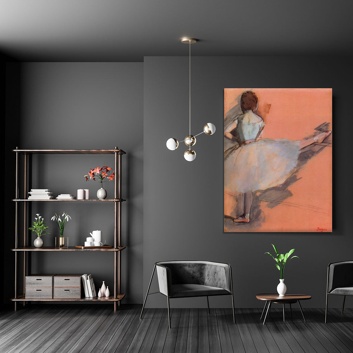Dancer at the bar 1 by Degas Canvas Print or Poster - Canvas Art Rocks - 5