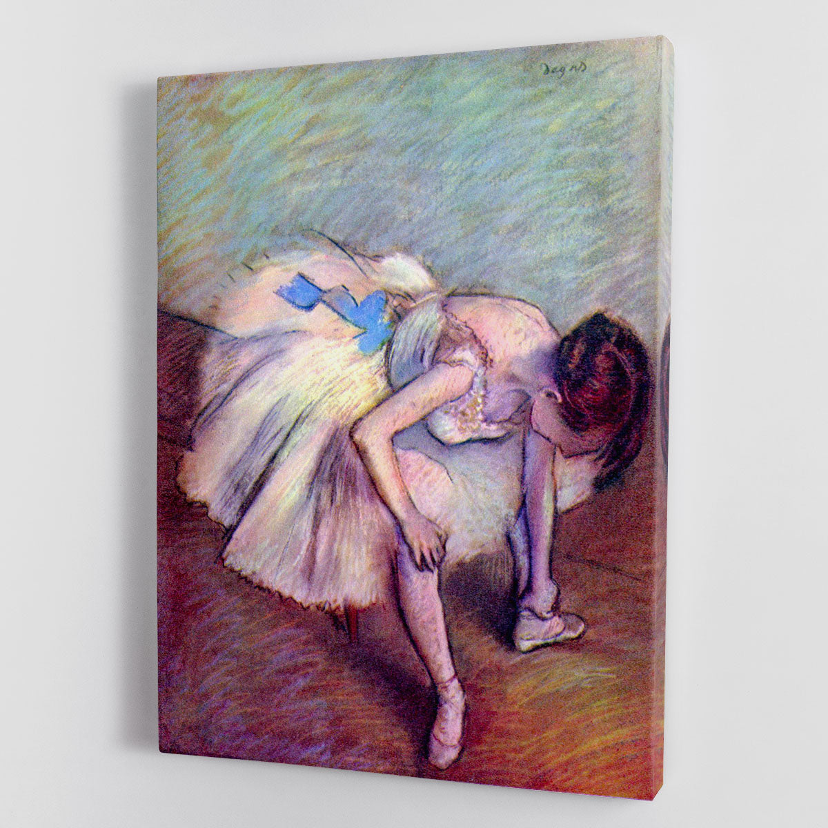 Dancer bent over by Degas Canvas Print or Poster - Canvas Art Rocks - 1