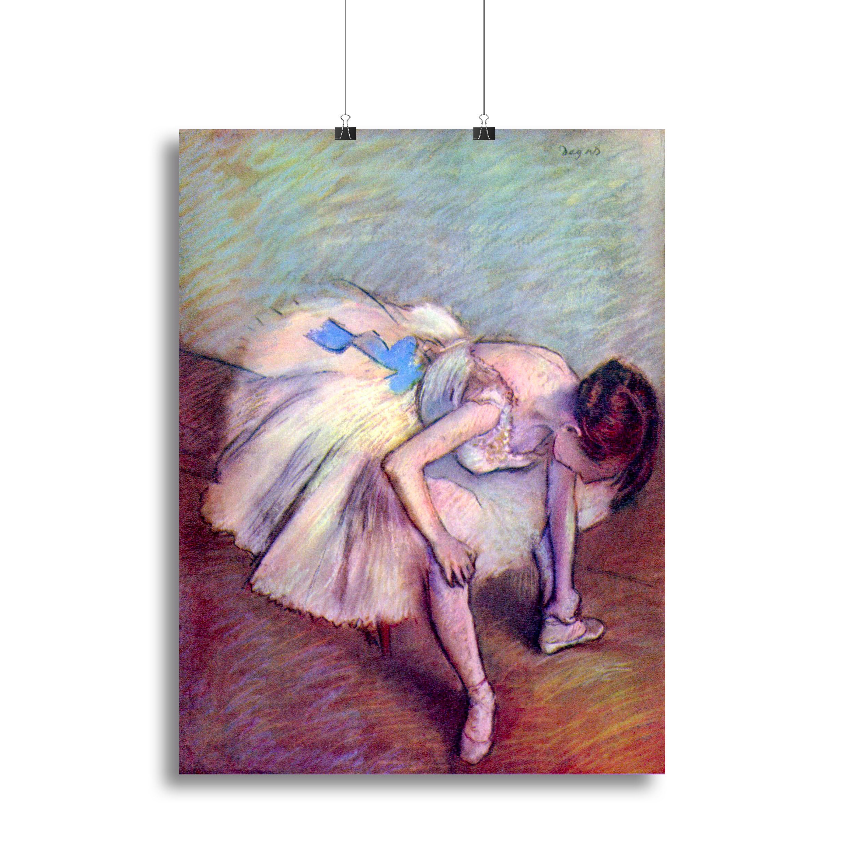 Dancer bent over by Degas Canvas Print or Poster - Canvas Art Rocks - 2