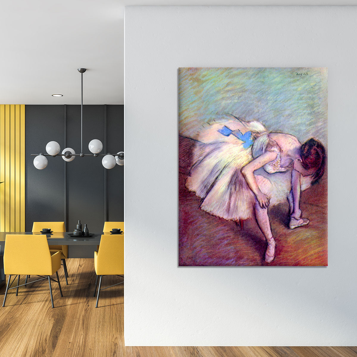 Dancer bent over by Degas Canvas Print or Poster - Canvas Art Rocks - 4