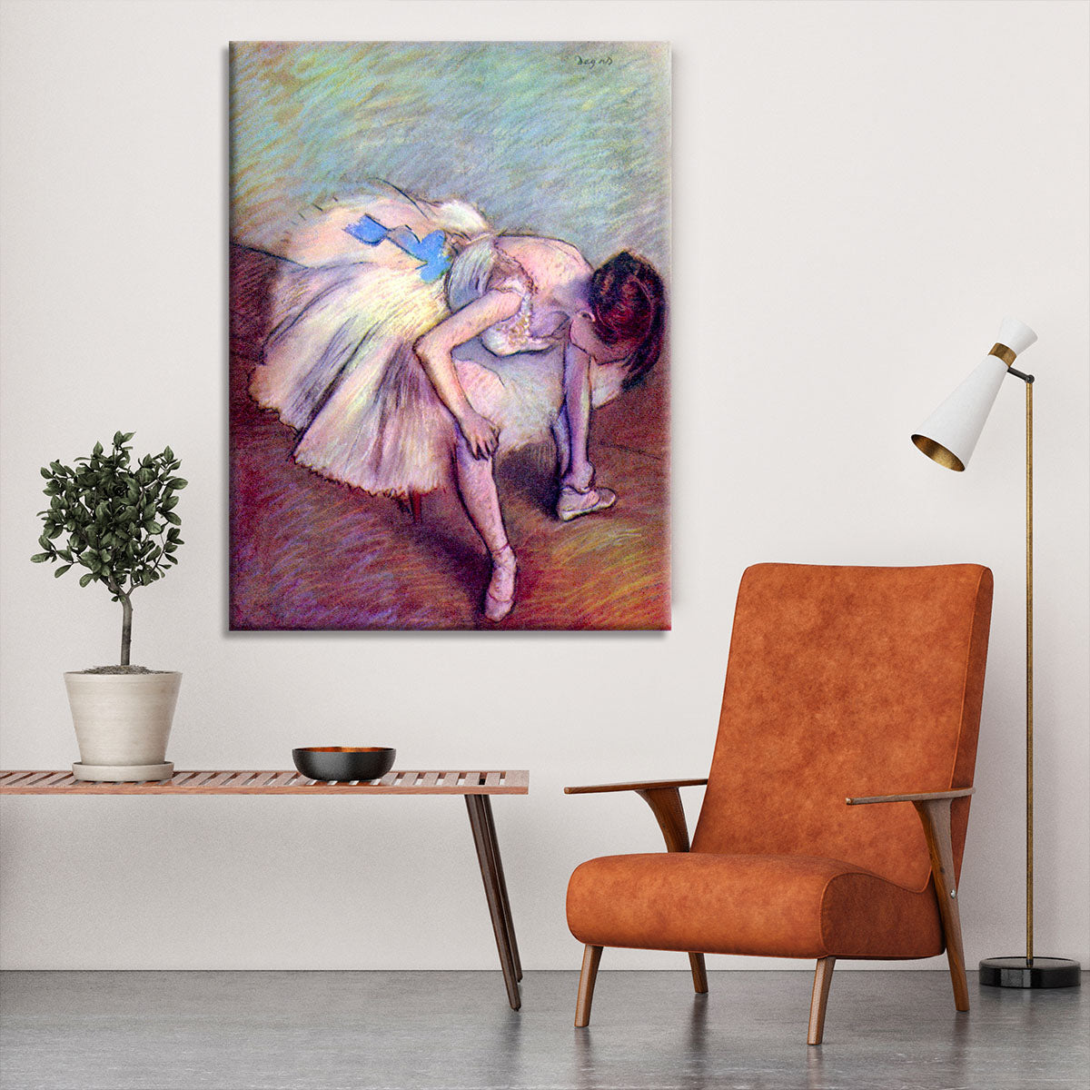 Dancer bent over by Degas Canvas Print or Poster - Canvas Art Rocks - 6