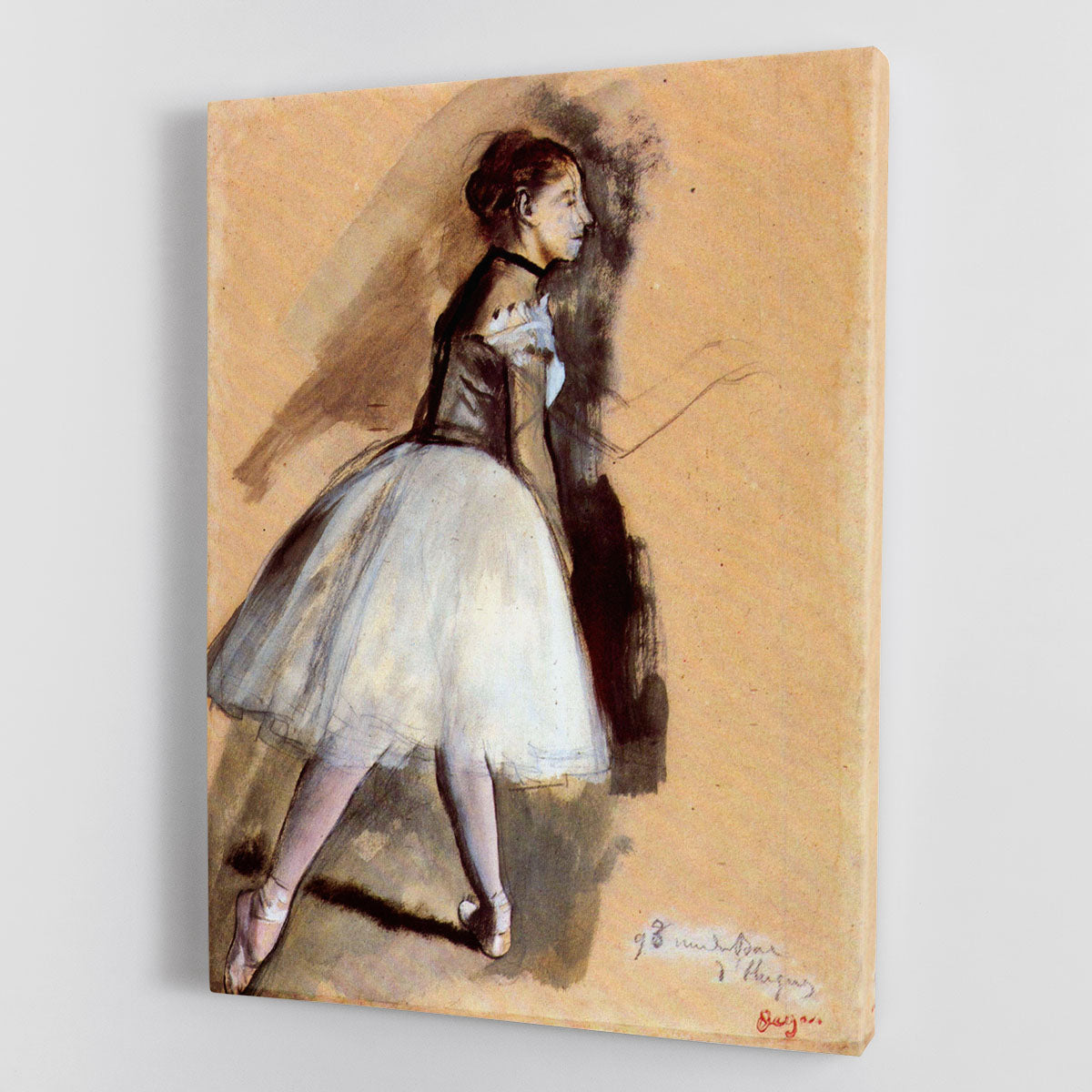 Dancer in step position 1 by Degas Canvas Print or Poster - Canvas Art Rocks - 1