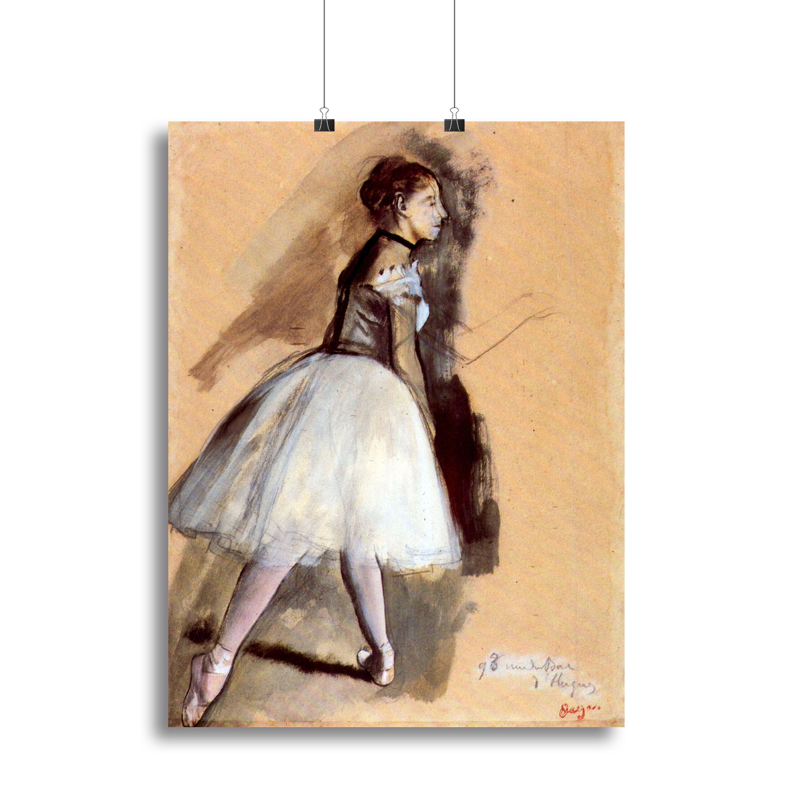Dancer in step position 1 by Degas Canvas Print or Poster - Canvas Art Rocks - 2