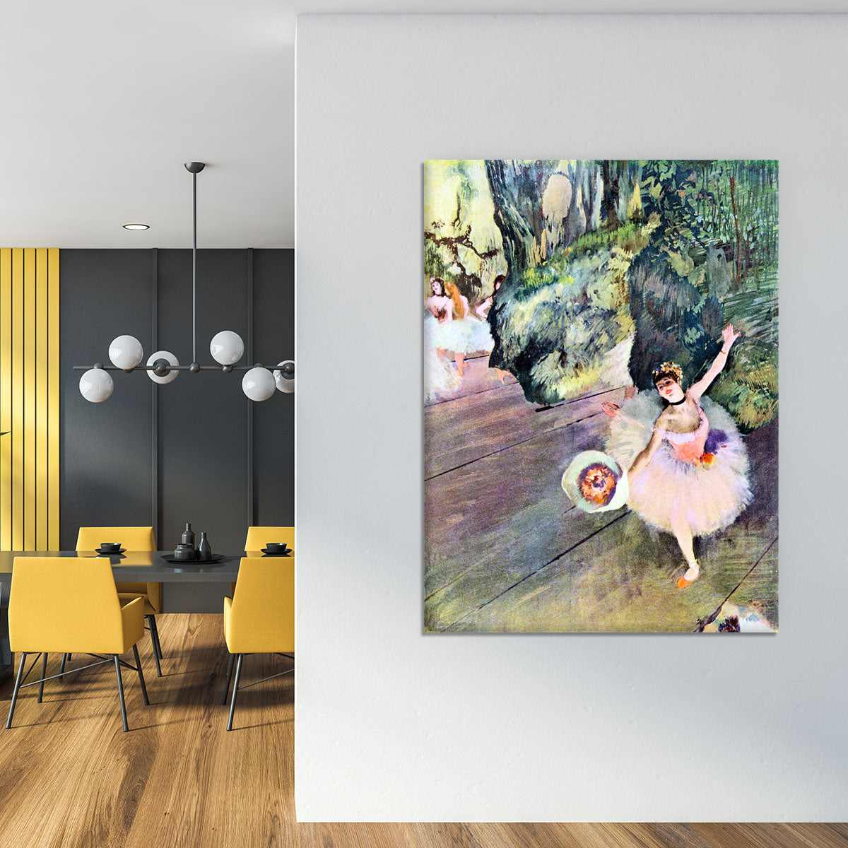Dancer with a bouquet of flowers The Star of the ballet by Degas Canvas Print or Poster - Canvas Art Rocks - 4