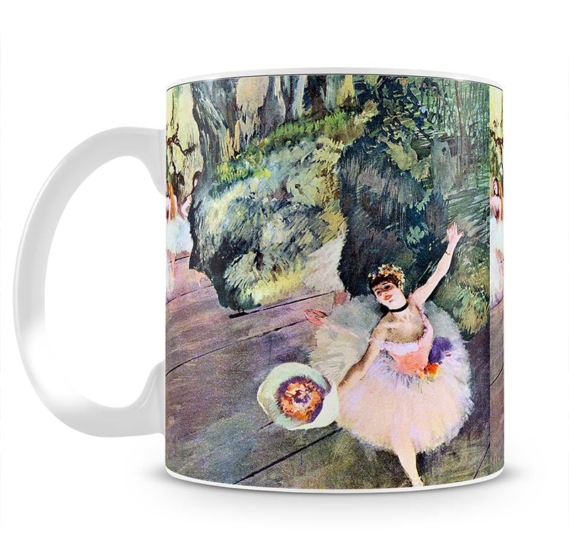 Dancer with a bouquet of flowers The Star of the ballet by Degas Mug - Canvas Art Rocks - 1