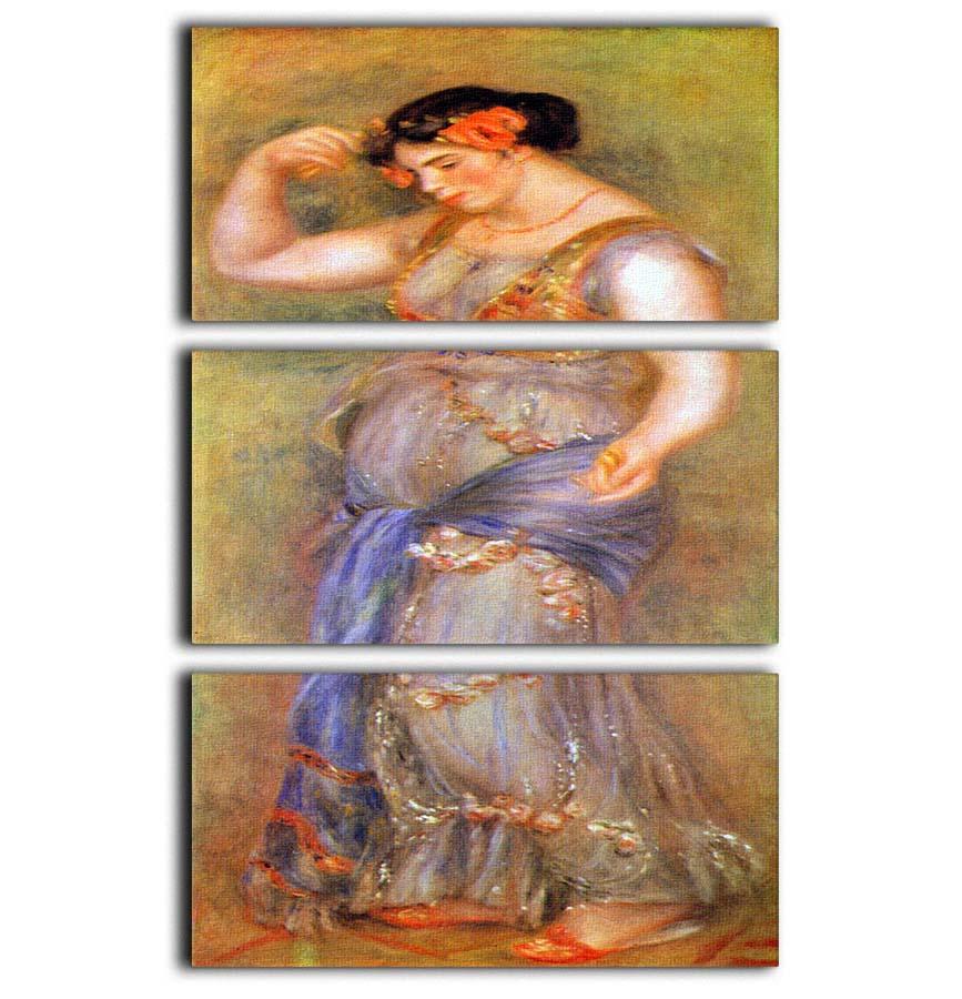 Dancer with castanets by Renoir 3 Split Panel Canvas Print - Canvas Art Rocks - 1