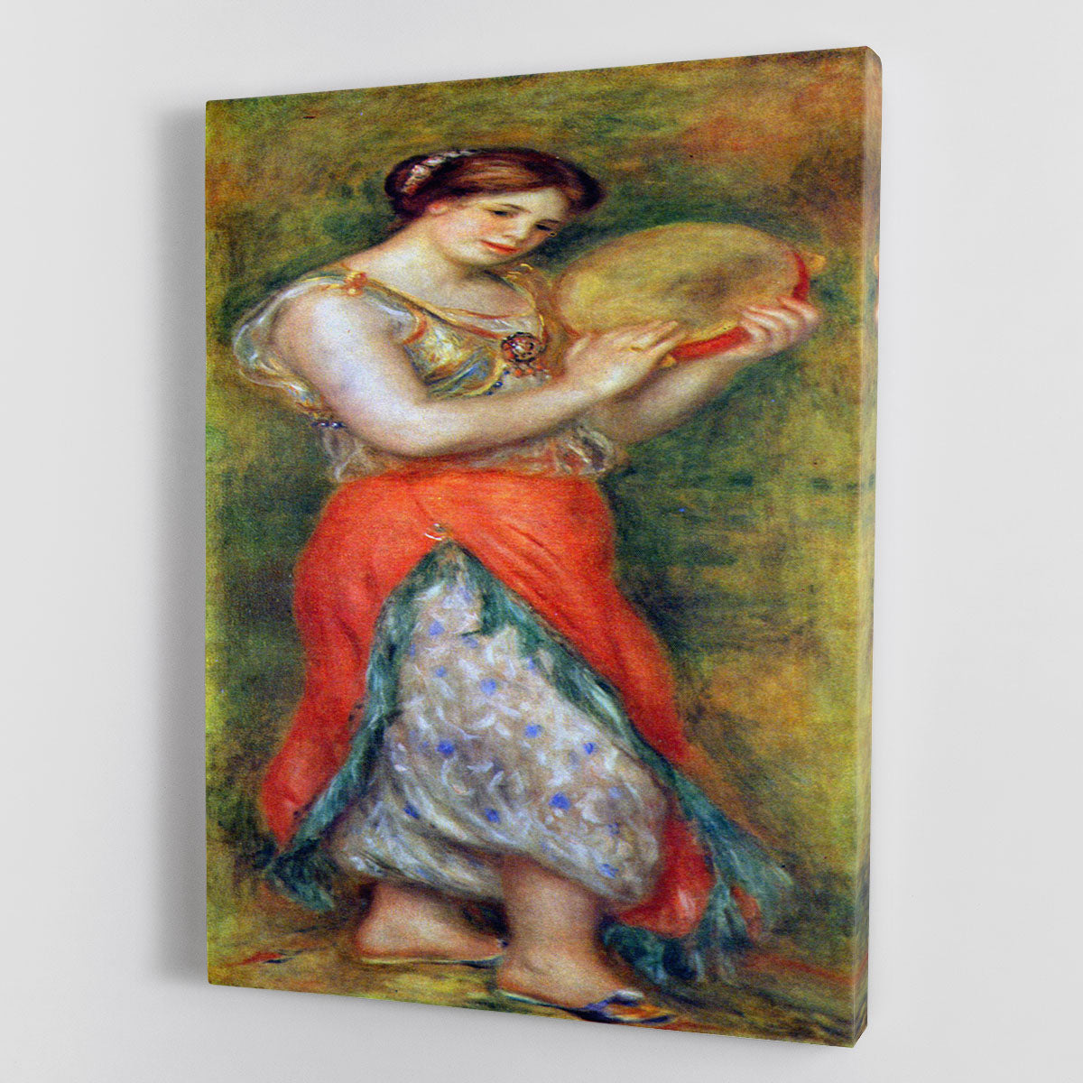 Dancer with tamborine by Renoir Canvas Print or Poster - Canvas Art Rocks - 1