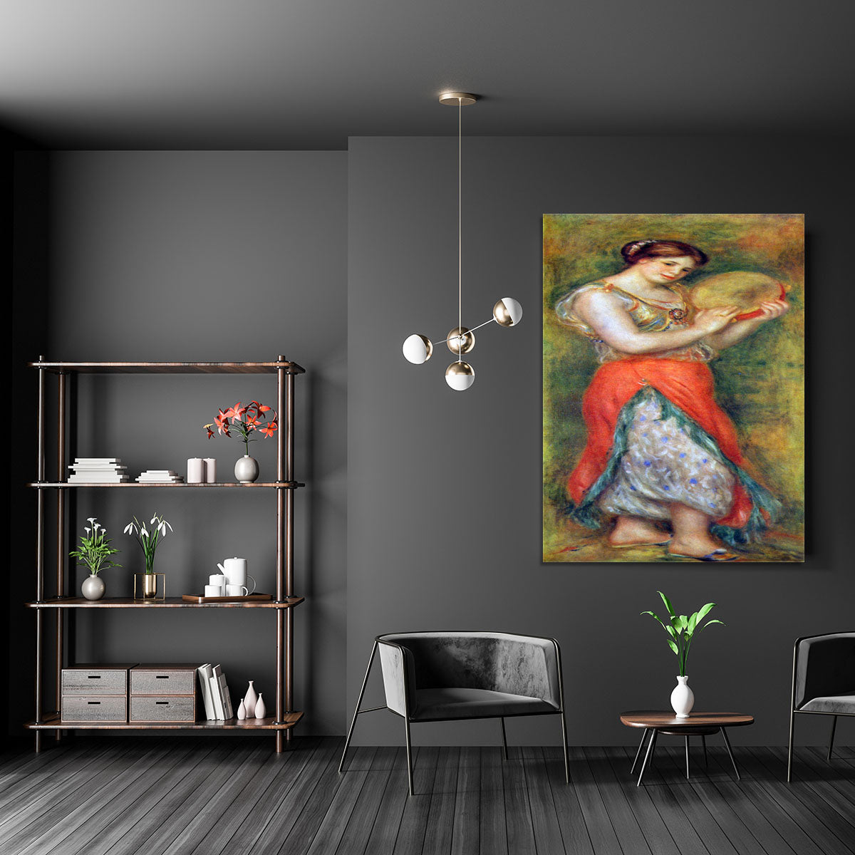 Dancer with tamborine by Renoir Canvas Print or Poster - Canvas Art Rocks - 5