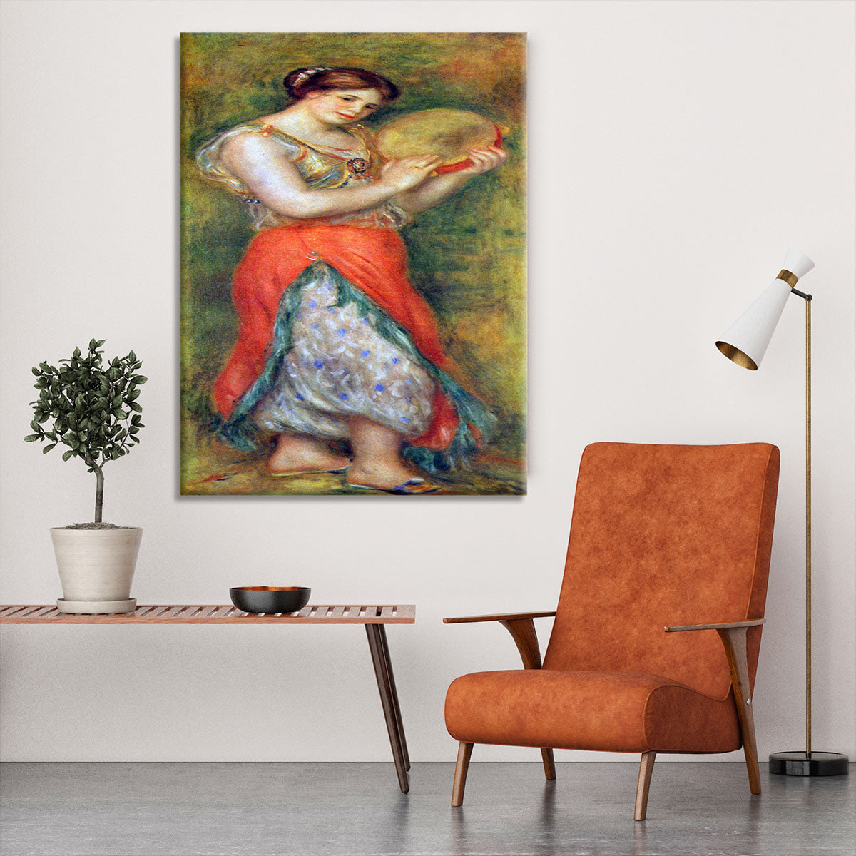 Dancer with tamborine by Renoir Canvas Print or Poster - Canvas Art Rocks - 6