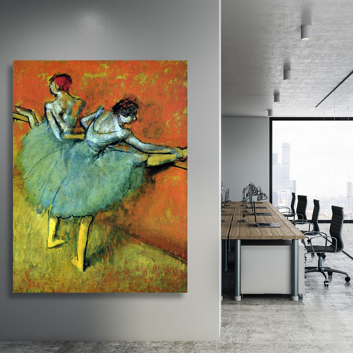 Dancers at the bar 1 by Degas Canvas Print or Poster - Canvas Art Rocks - 3