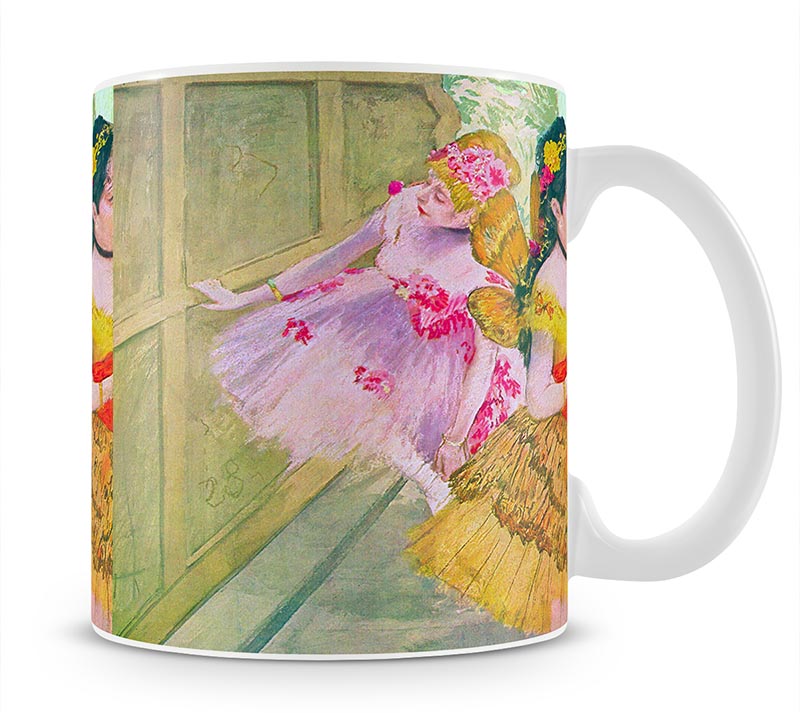 Dancers behind a backdrop by Degas Mug - Canvas Art Rocks - 1