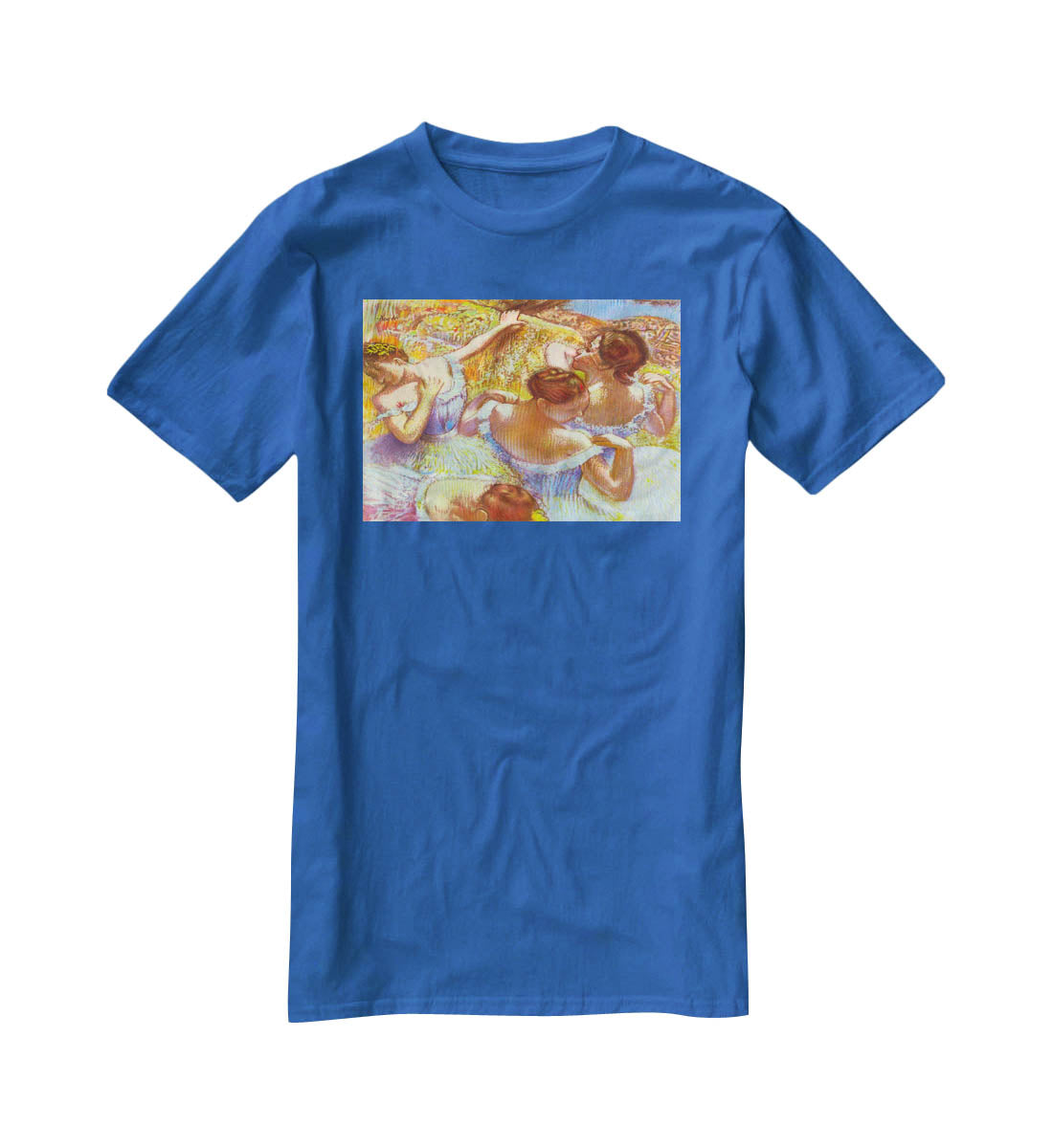 Dancers in blue by Degas T-Shirt - Canvas Art Rocks - 2