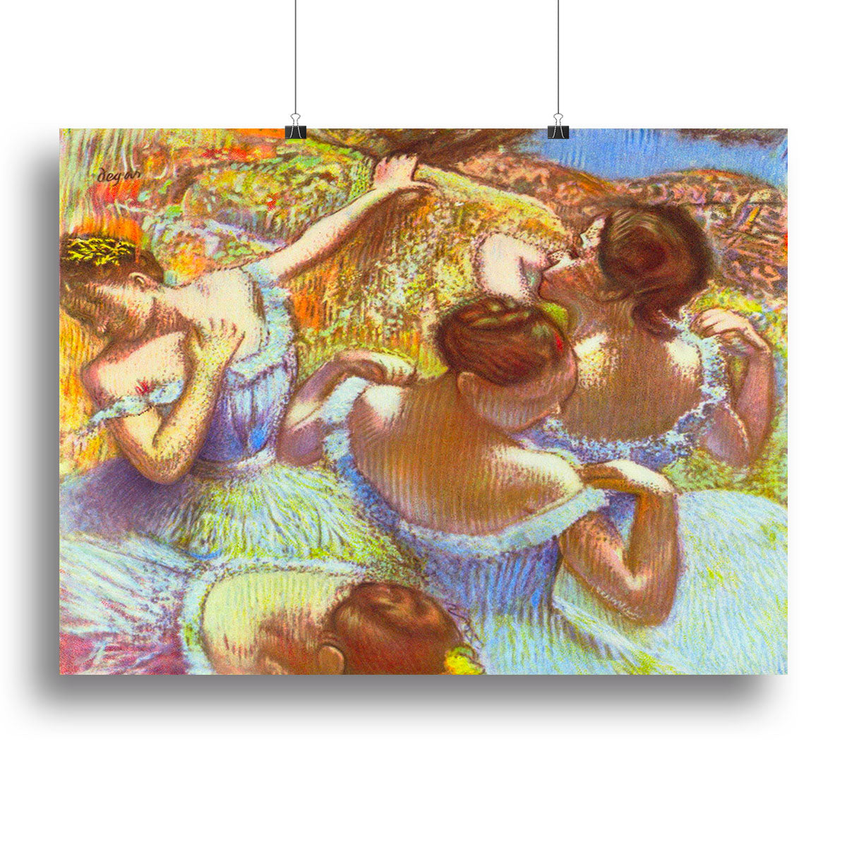 Dancers in blue by Degas Canvas Print or Poster - Canvas Art Rocks - 2