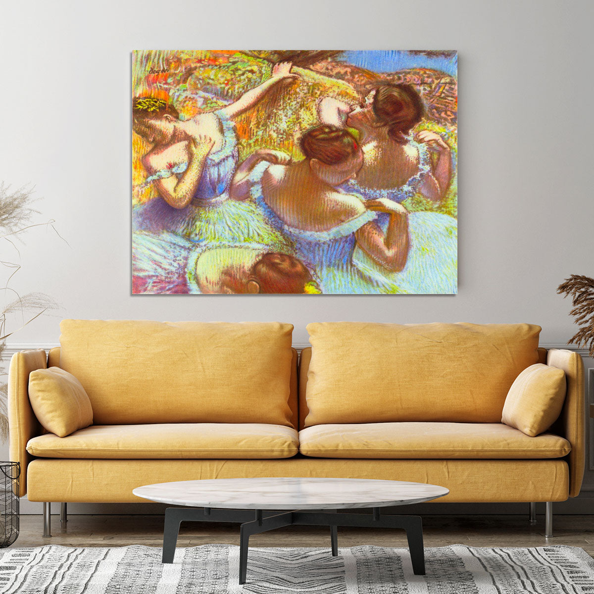 Dancers in blue by Degas Canvas Print or Poster - Canvas Art Rocks - 4