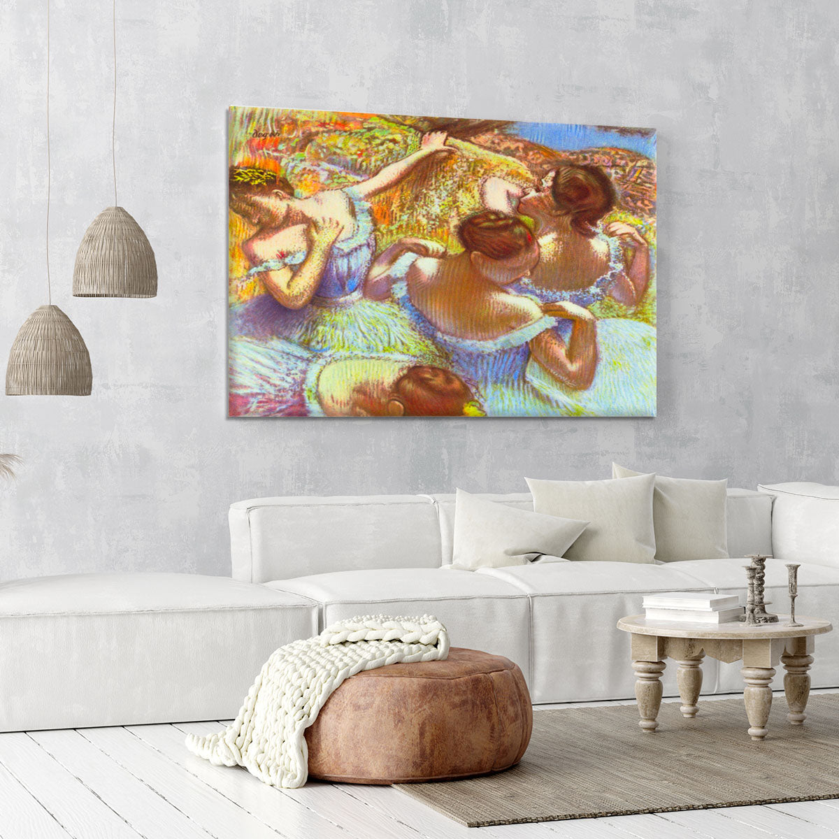 Dancers in blue by Degas Canvas Print or Poster - Canvas Art Rocks - 6