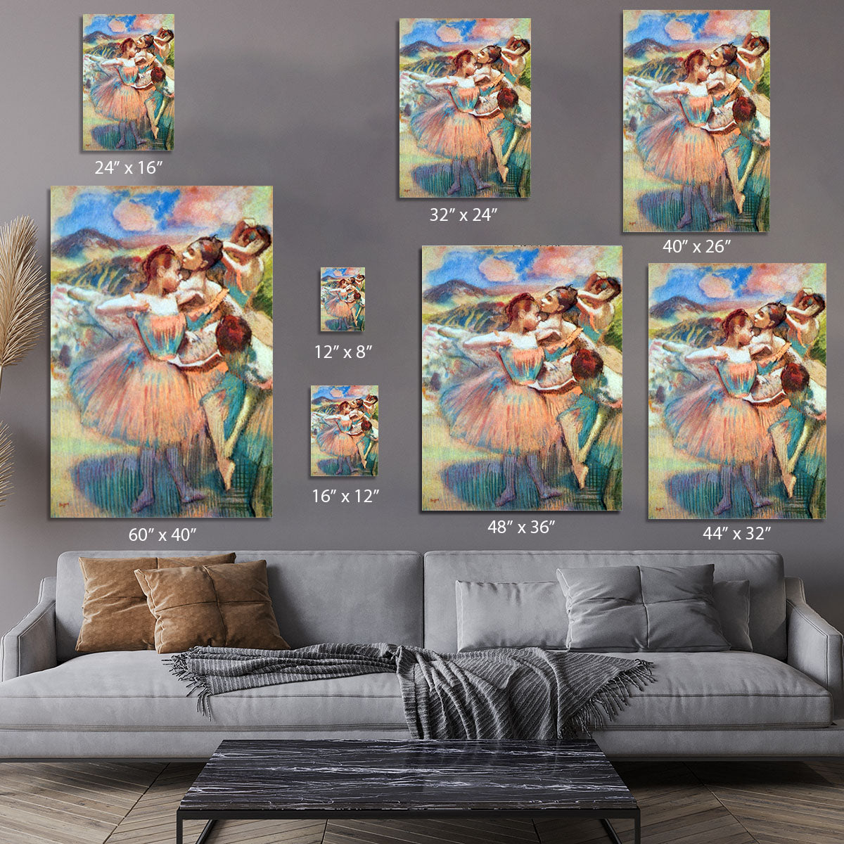 Dancers in the landscape by Degas Canvas Print or Poster - Canvas Art Rocks - 7