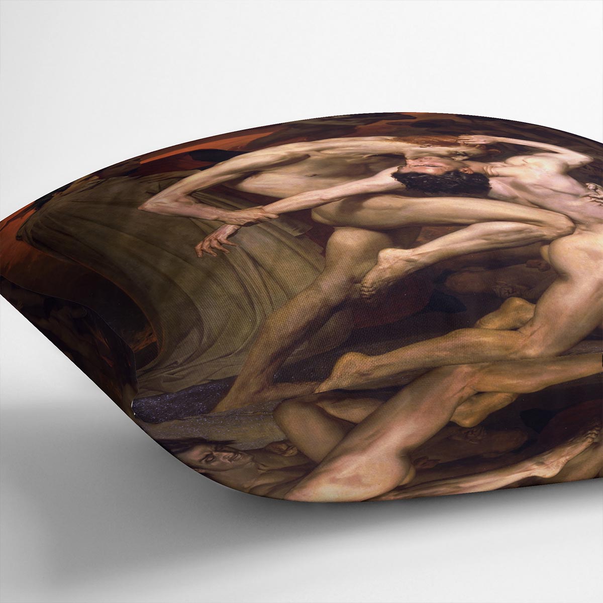 Dante And Virgil In Hell By Bouguereau Cushion