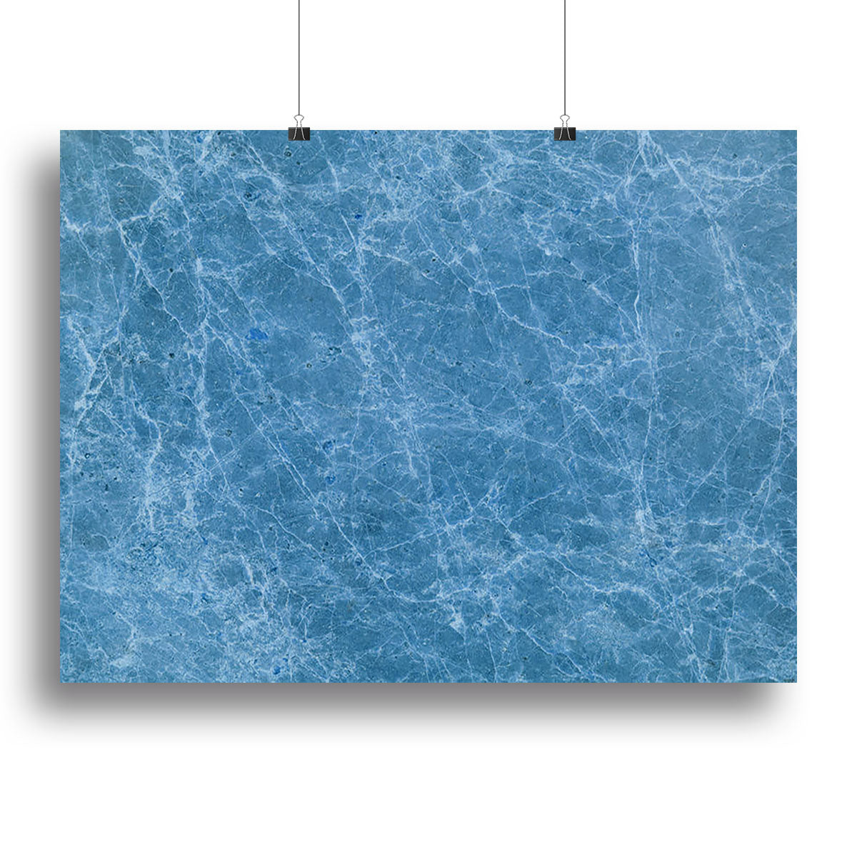 Dark Blue Marble Canvas Print or Poster - Canvas Art Rocks - 2