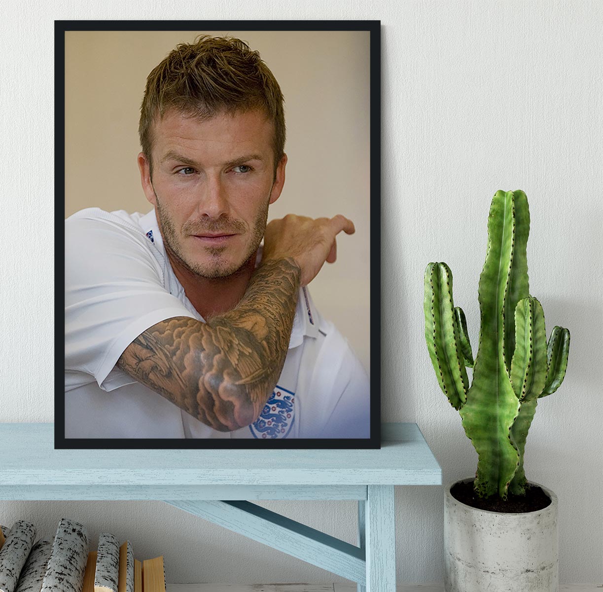 David Beckham Framed Print - Canvas Art Rocks - 2