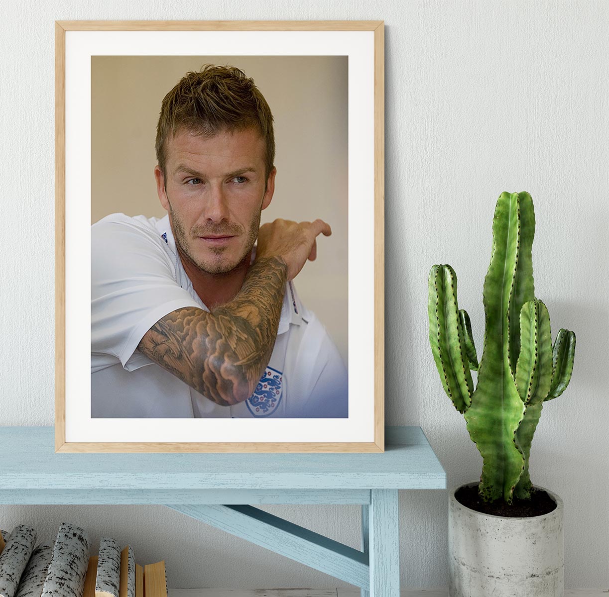 David Beckham Framed Print - Canvas Art Rocks - 3
