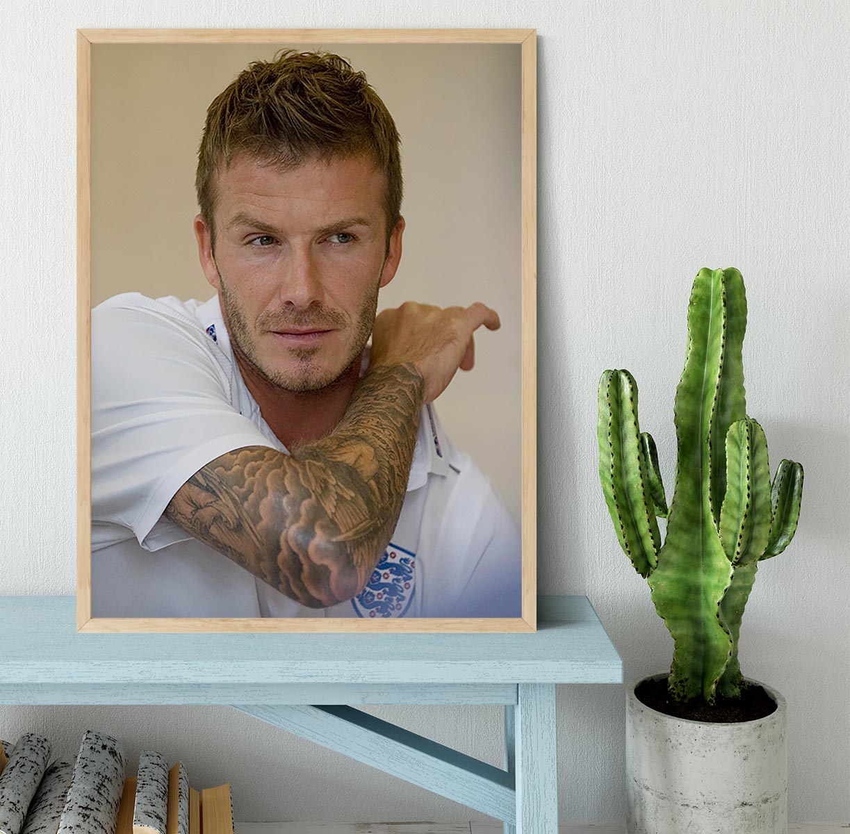 David Beckham Framed Print - Canvas Art Rocks - 4