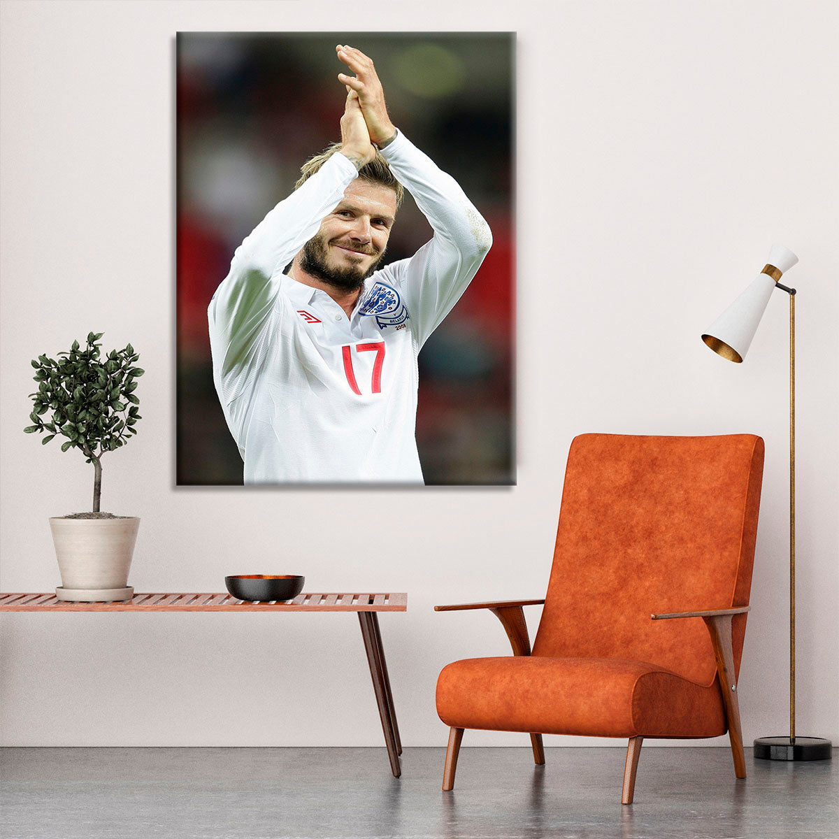 David Beckham playing for England Canvas Print or Poster - Canvas Art Rocks - 6