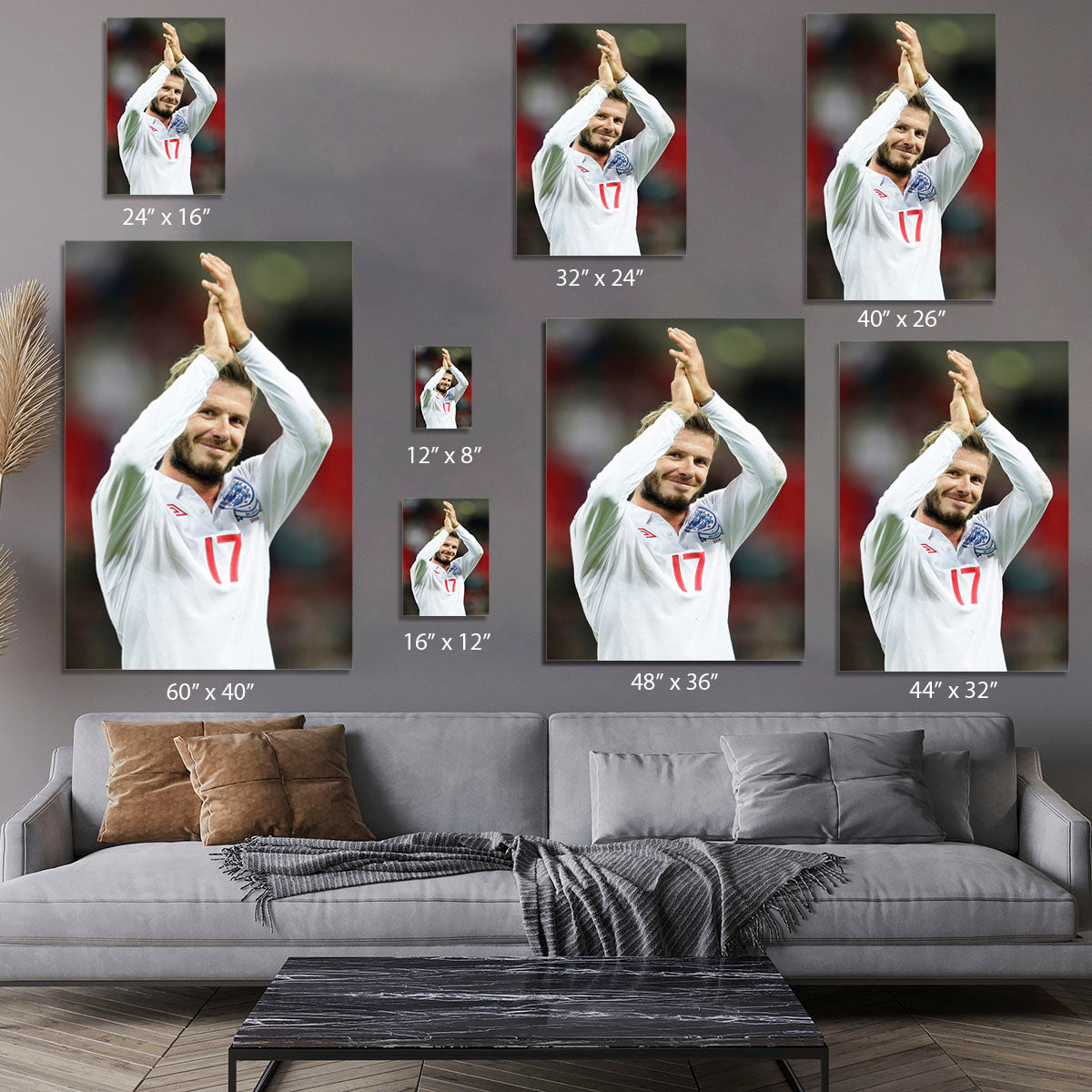David Beckham playing for England Canvas Print or Poster - Canvas Art Rocks - 7
