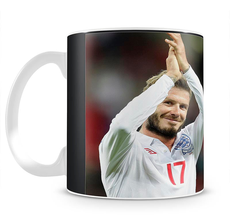 David Beckham playing for England Mug - Canvas Art Rocks - 1