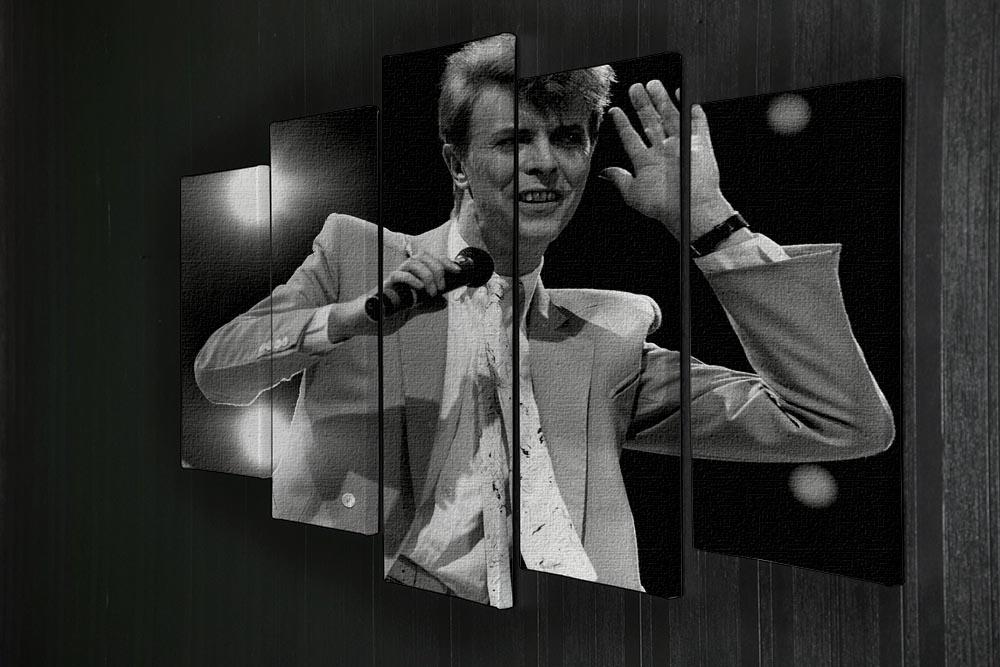 David Bowie in concert 5 Split Panel Canvas - Canvas Art Rocks - 2