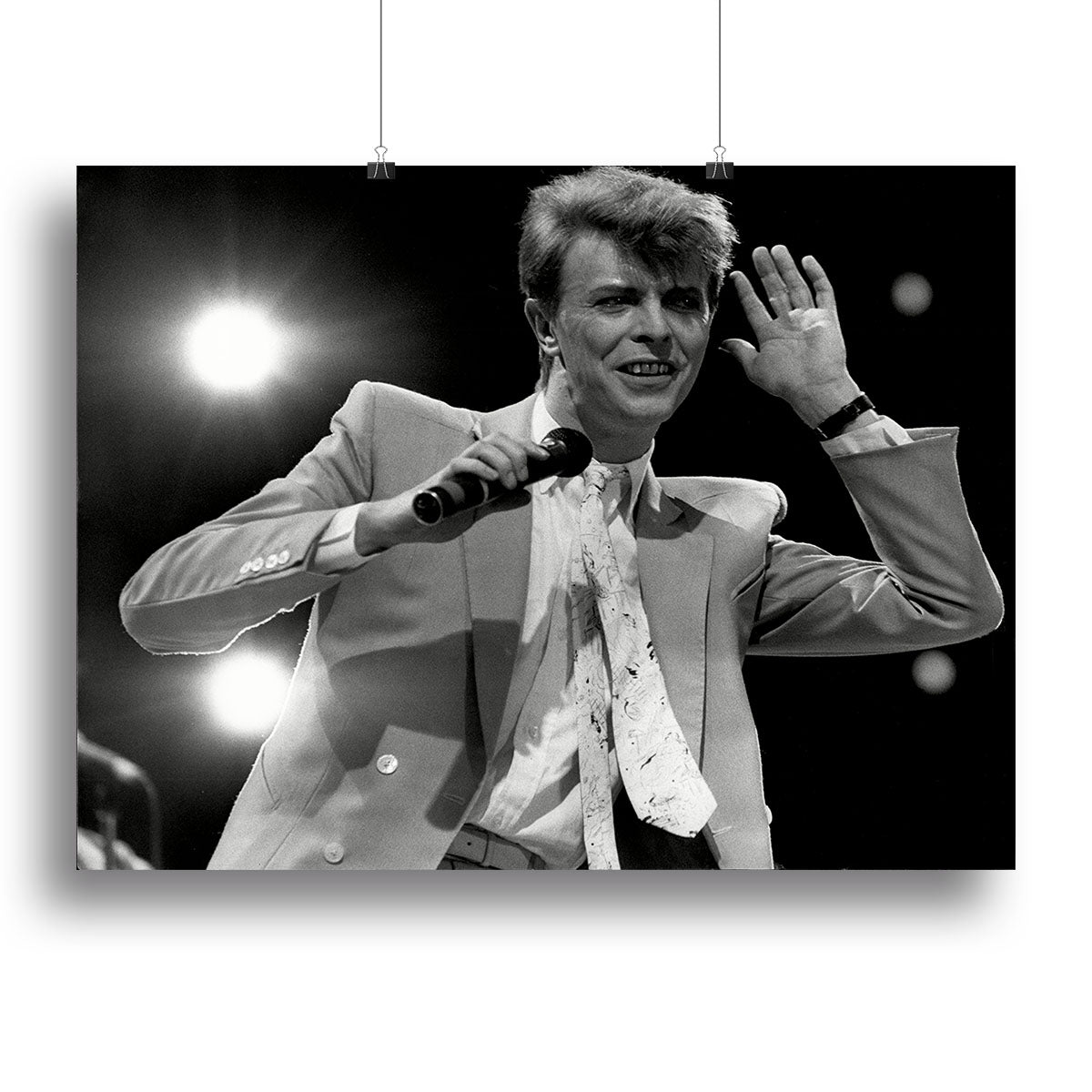 David Bowie in concert Canvas Print or Poster - Canvas Art Rocks - 2