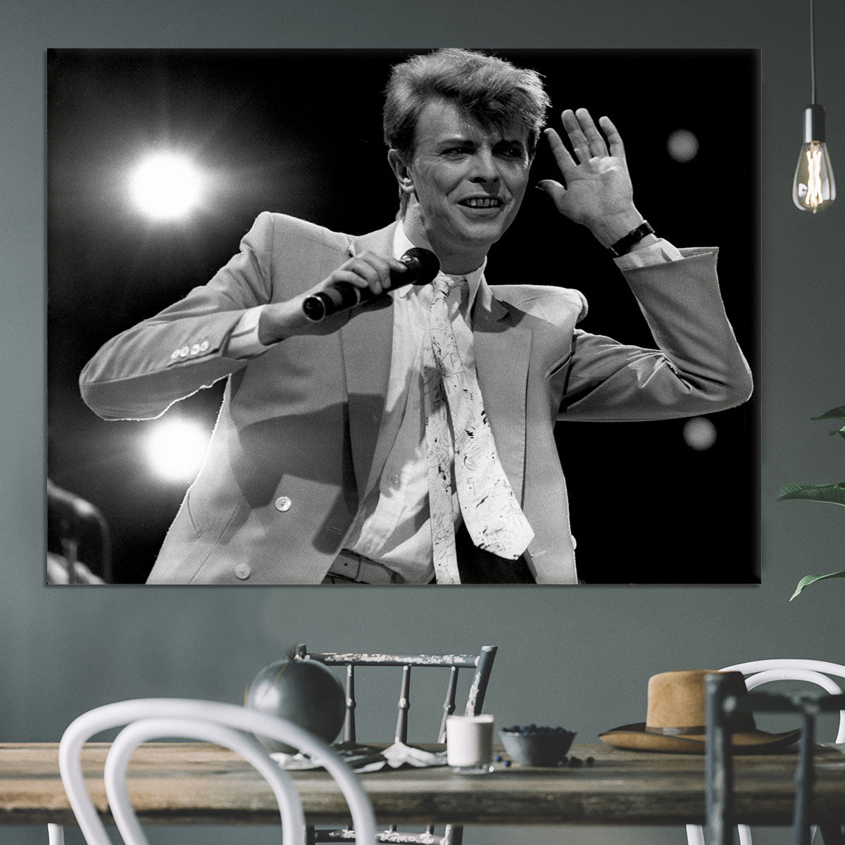David Bowie in concert Canvas Print or Poster - Canvas Art Rocks - 3