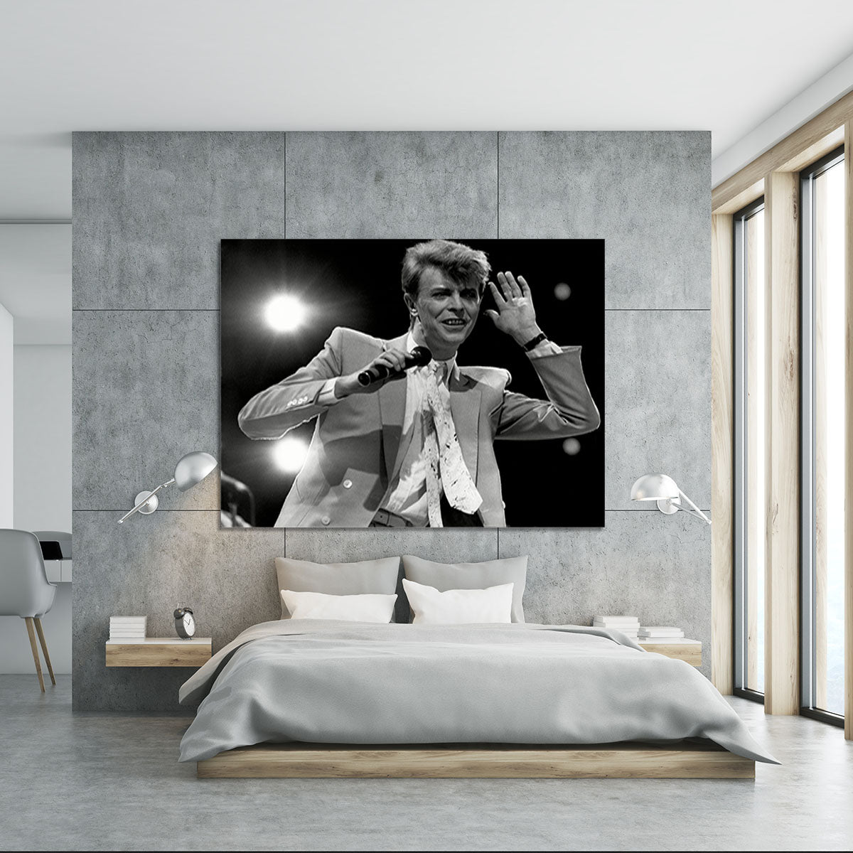 David Bowie in concert Canvas Print or Poster - Canvas Art Rocks - 5