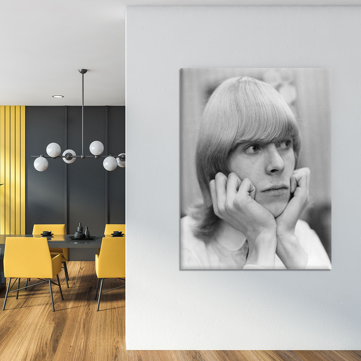 David Bowie with hair Canvas Print or Poster - Canvas Art Rocks - 4