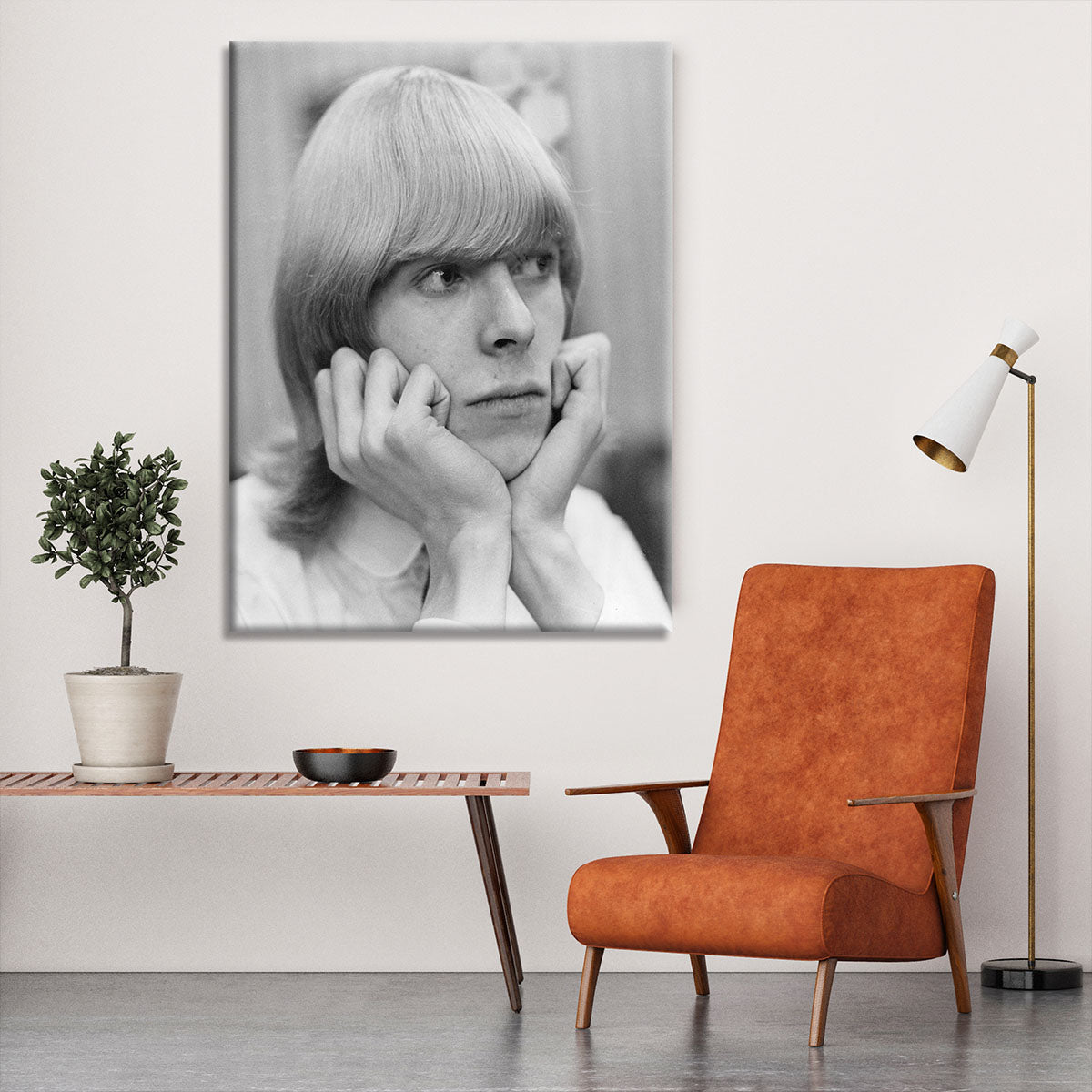 David Bowie with hair Canvas Print or Poster - Canvas Art Rocks - 6