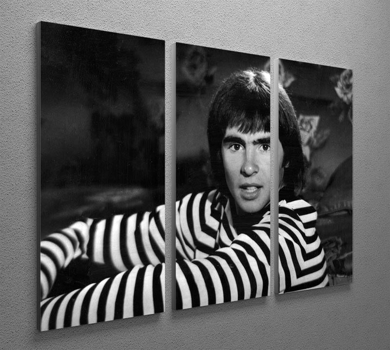 Davy Jones of the Monkees 3 Split Panel Canvas Print - Canvas Art Rocks - 2