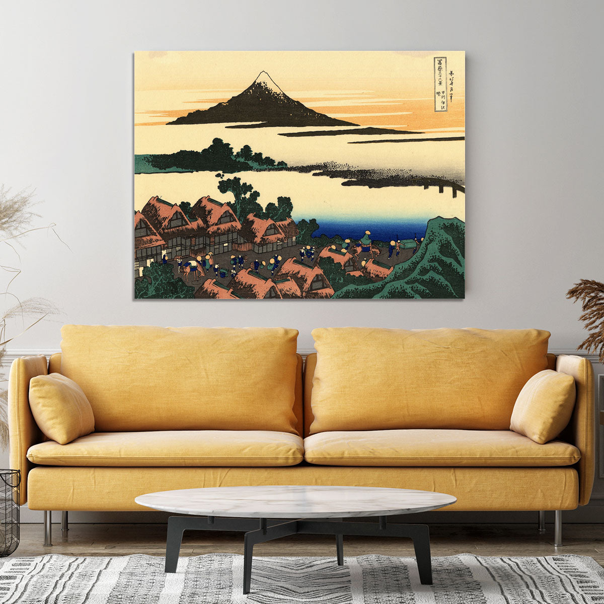 Dawn at Isawa in the Kai province by Hokusai Canvas Print or Poster - Canvas Art Rocks - 4