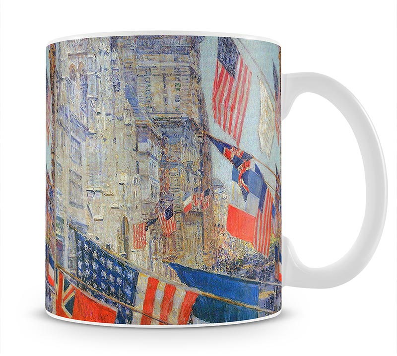 Day of allied victory 1917 by Hassam Mug - Canvas Art Rocks - 1
