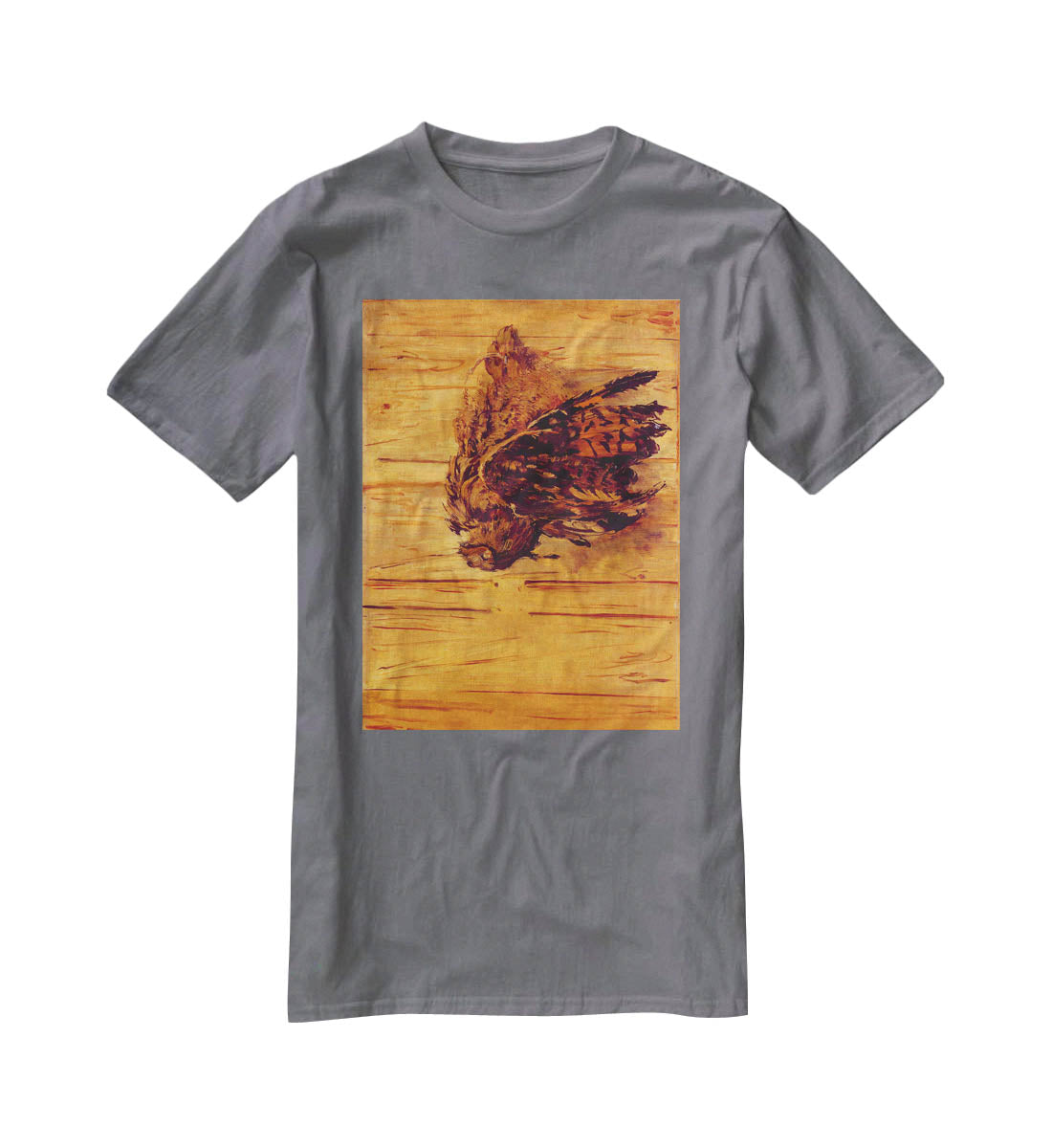 Dead Uhu by Manet T-Shirt - Canvas Art Rocks - 3