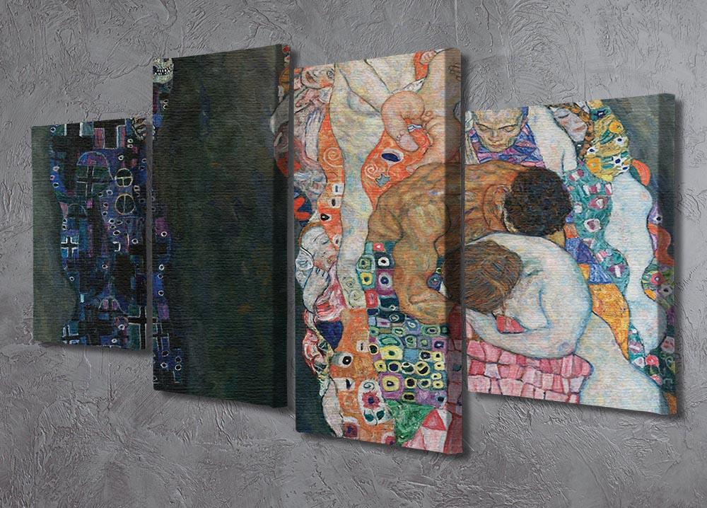 Death and Life by Klimt 2 4 Split Panel Canvas - Canvas Art Rocks - 2