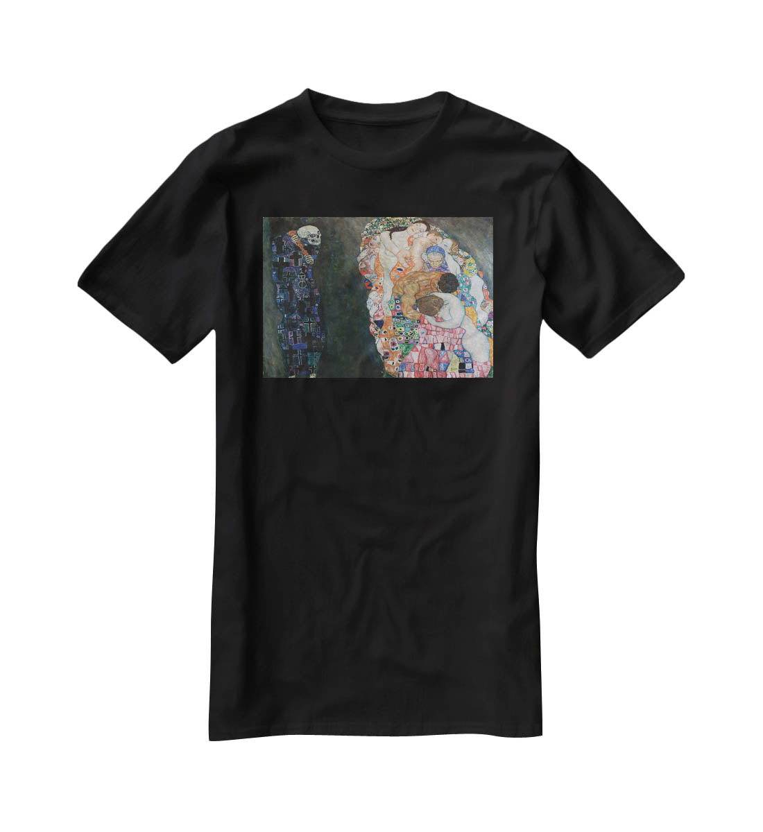 Death and Life by Klimt 2 T-Shirt - Canvas Art Rocks - 1