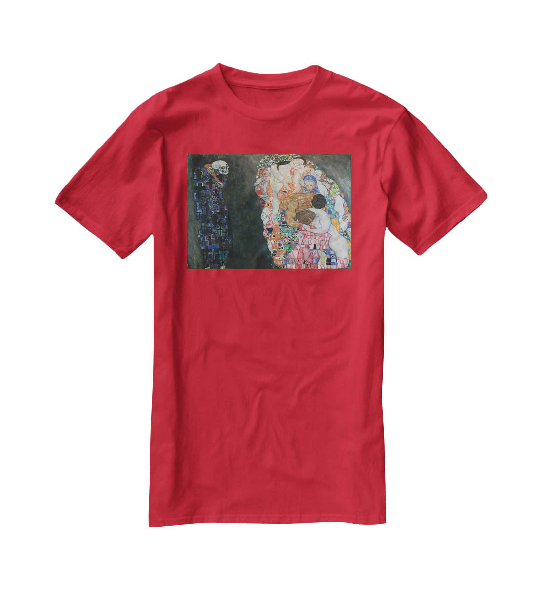 Death and Life by Klimt 2 T-Shirt - Canvas Art Rocks - 4