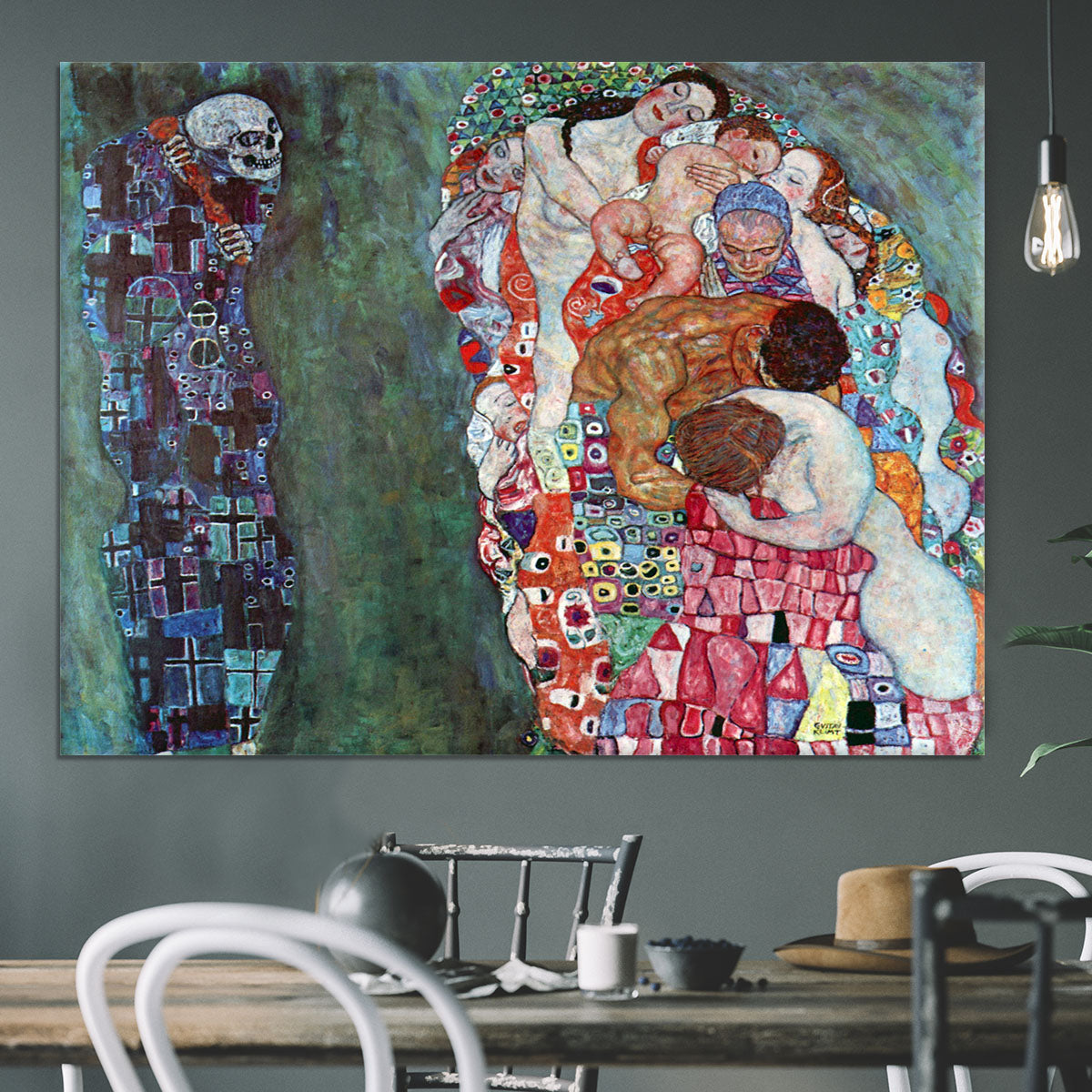 Death and Life by Klimt Canvas Print or Poster - Canvas Art Rocks - 3