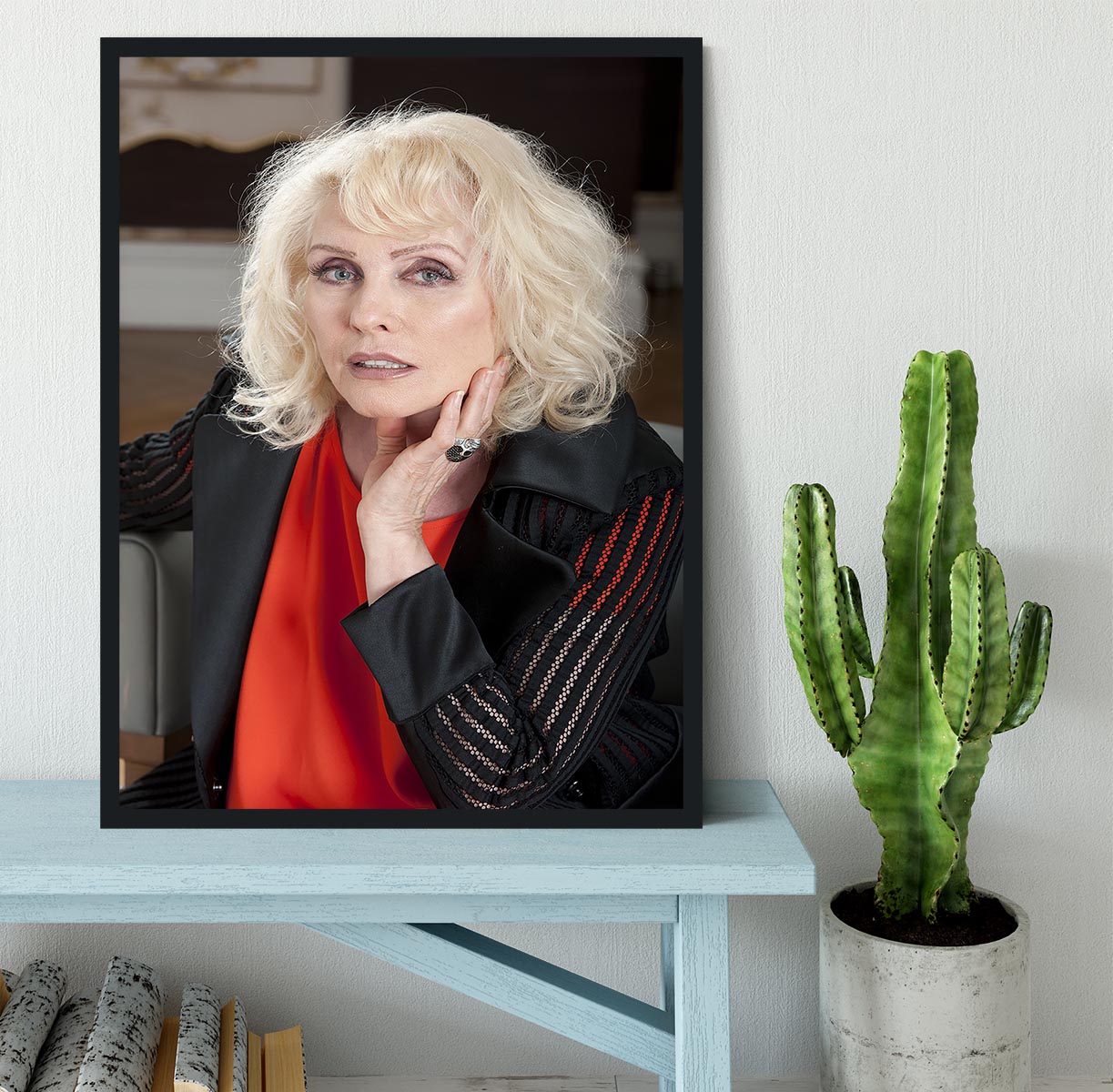 Debbie Harry in 2014 Framed Print - Canvas Art Rocks - 2
