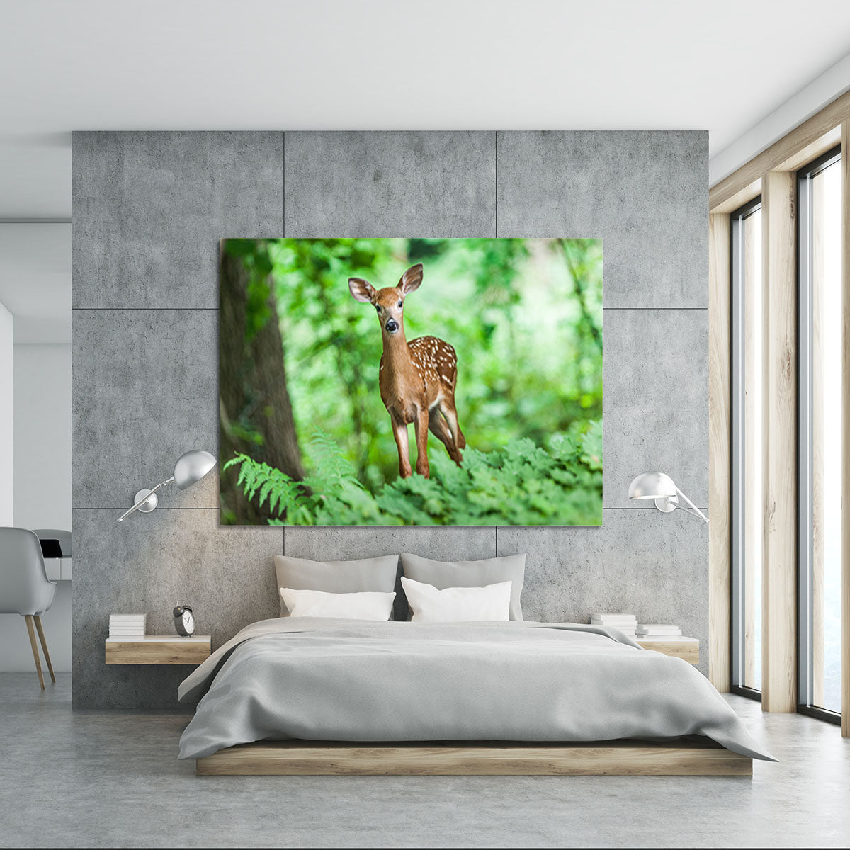 Deer In The Forest Canvas Print or Poster - Canvas Art Rocks - 5