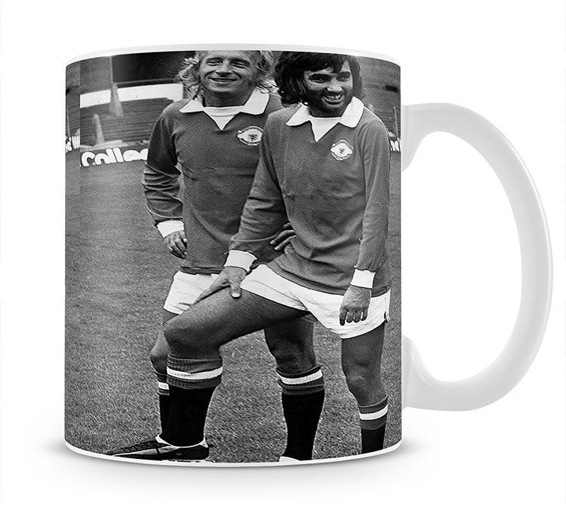 Denis Law and George Best in 1972 Mug - Canvas Art Rocks - 1
