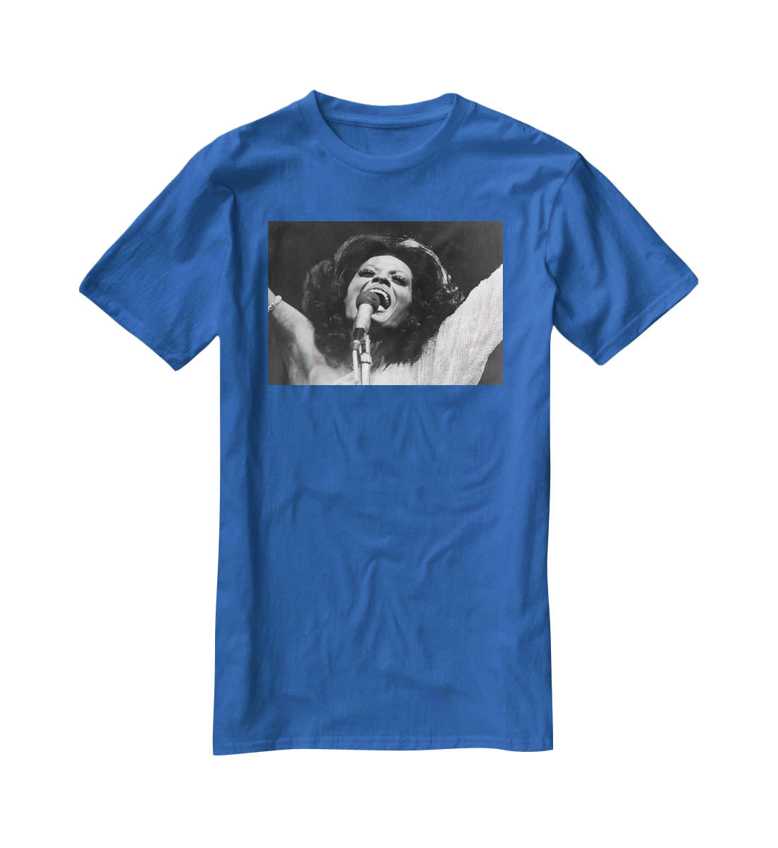 Diana Ross on stage T-Shirt - Canvas Art Rocks - 2